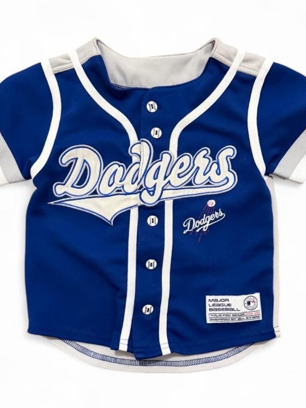 Genuine merchandise vintage MLB blue gray baby Dodgers jersey